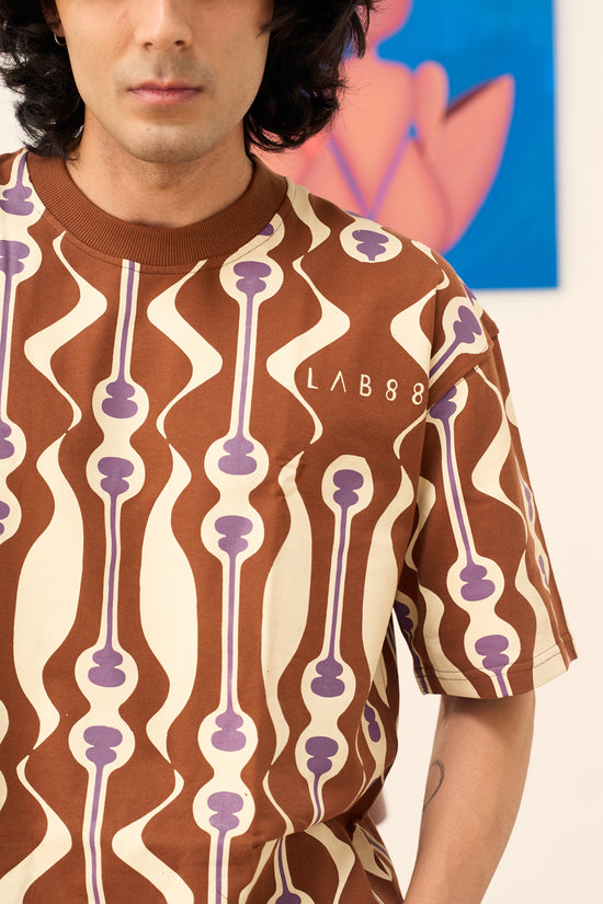 88 Overall tee (Brown & White)