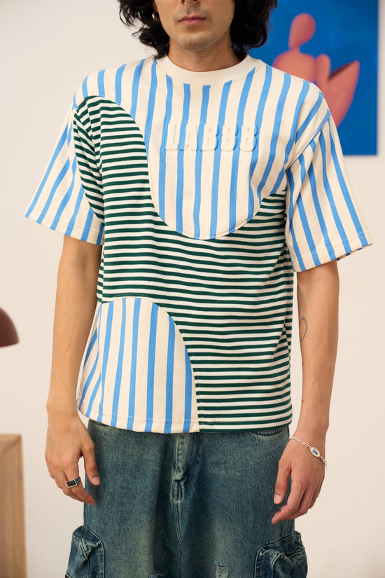 STRIPES ON STRIPES TEE